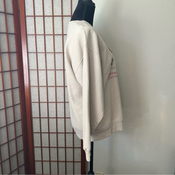 Vintage 80s 90s Oversized Graphic Labrador Dog Crewneck Hoodie / Sweatshirt - Picture 4 of 13